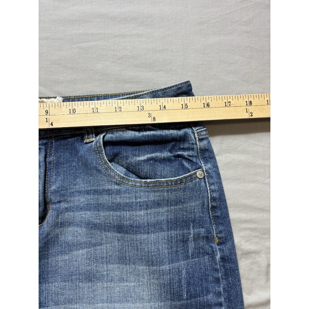 Altar'd State Denim JEAN Raw Hem 100% Cotton Skirt Sz Medium - Picture 3 of 5